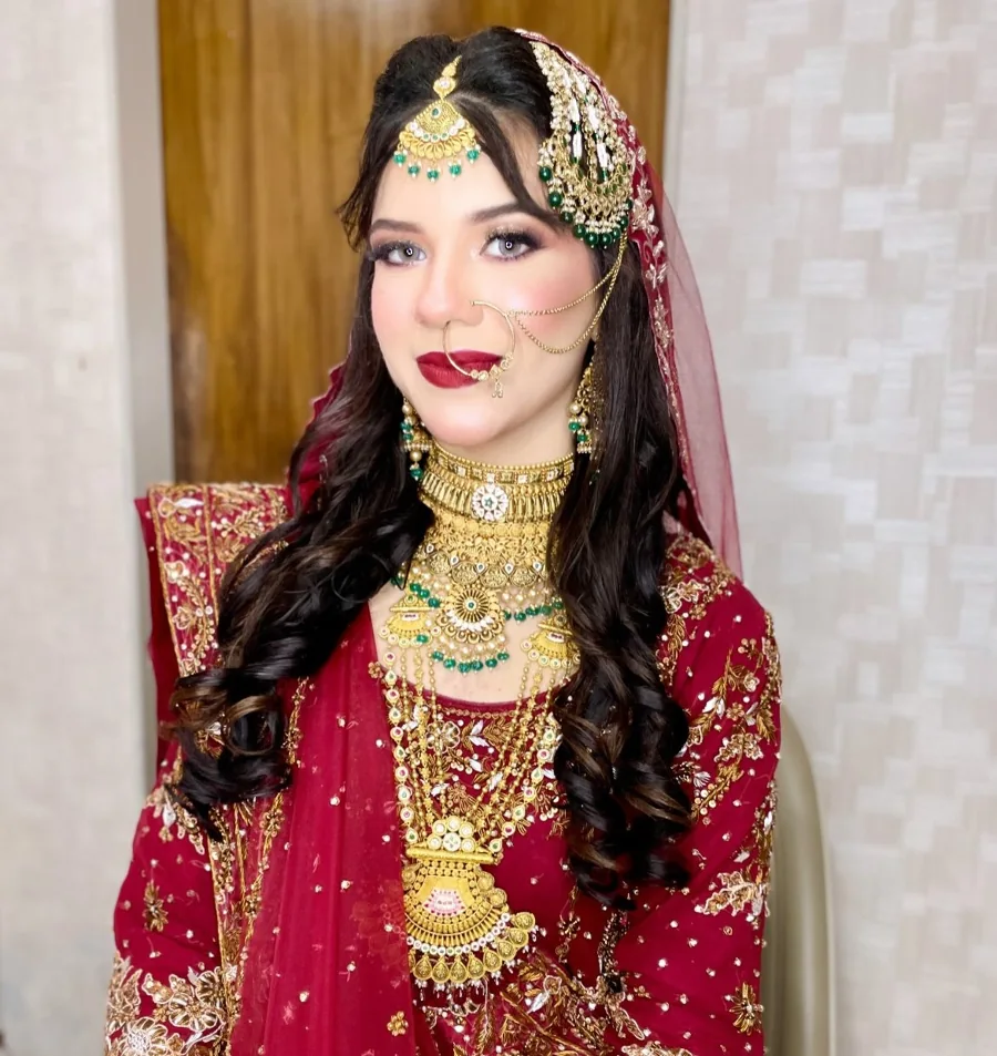 Bridal makeup portrait