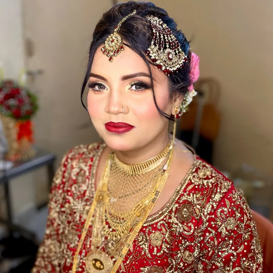 Bridal makeup portrait