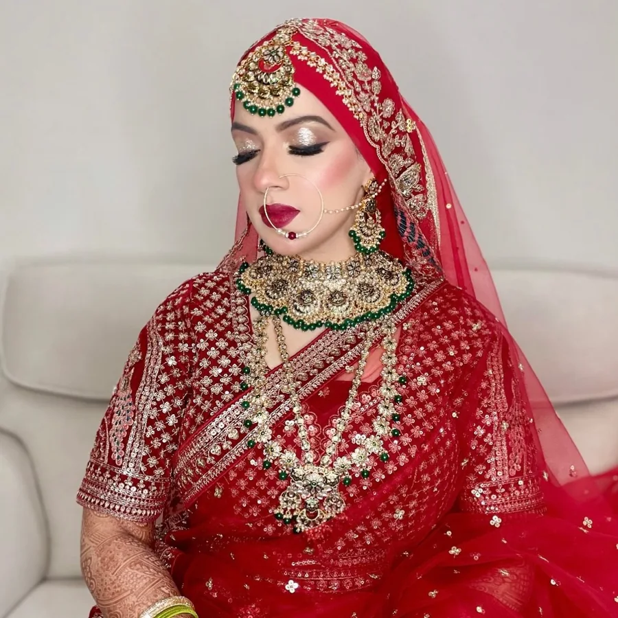 Bridal makeup portrait