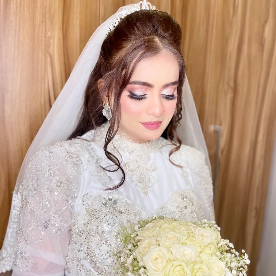 Bridal makeup portrait