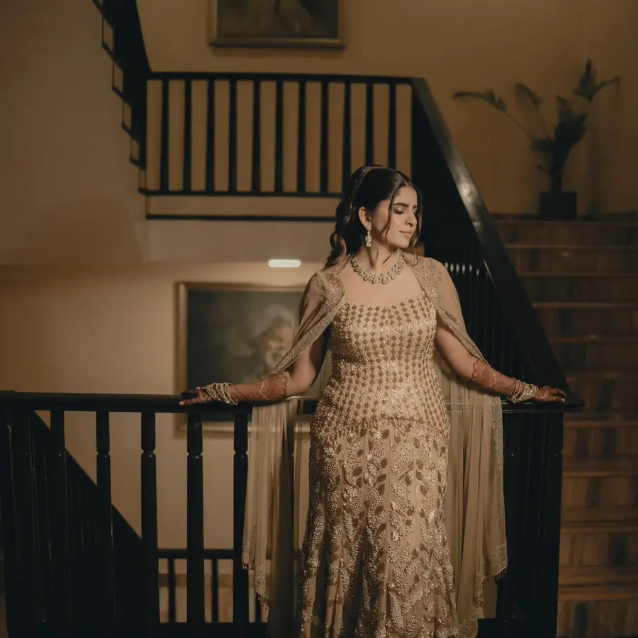 Sangeet makeup — portrait 3