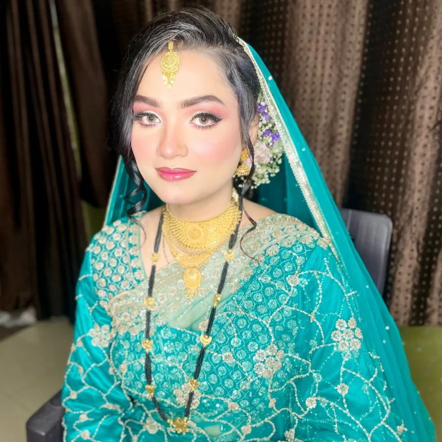 Reception makeup portrait