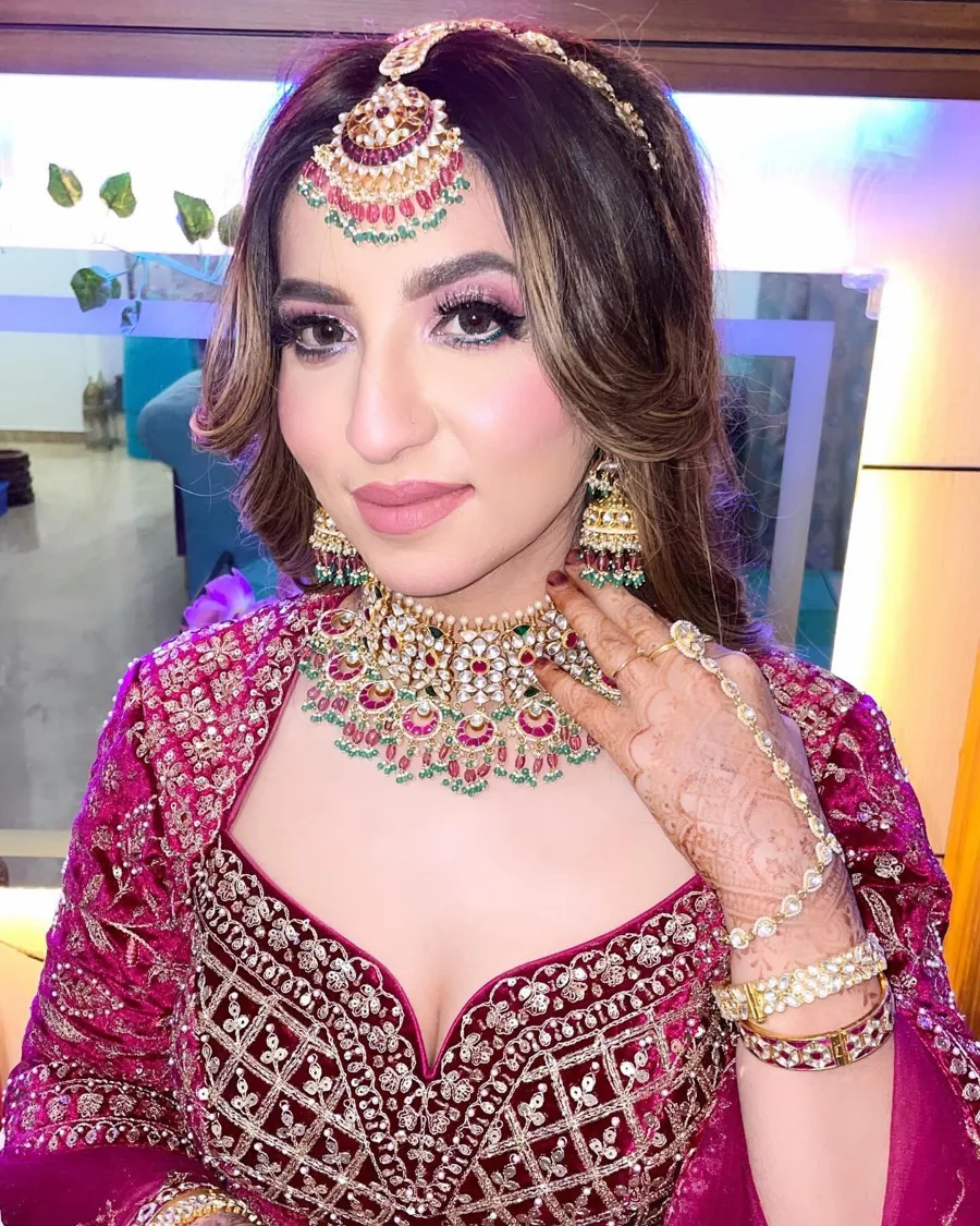 Bridal makeup portrait